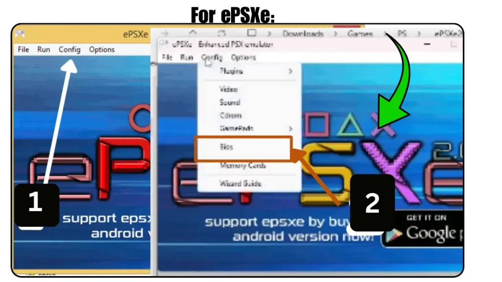 How to Setup PS1 BIOS on PC with epsxe emulator
